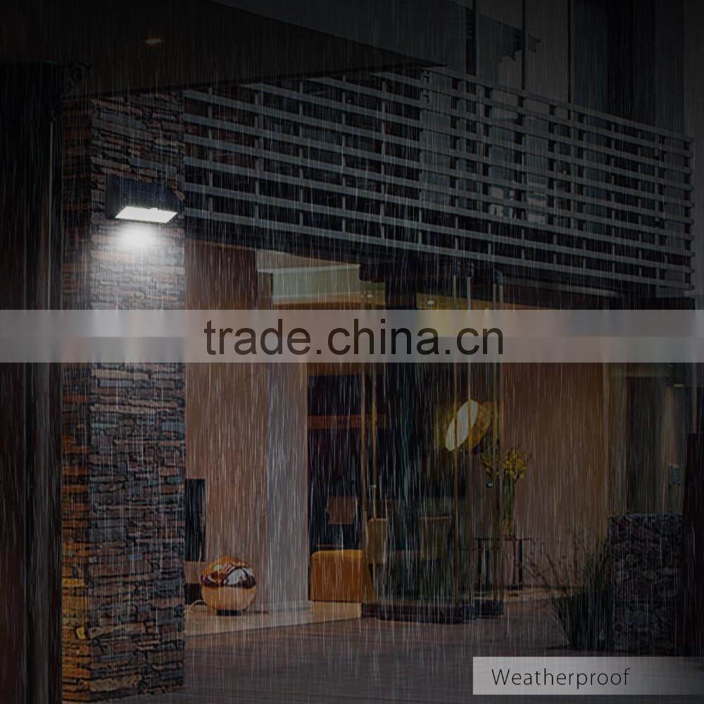 Solar Light, 38 LED Bright Solar Powered Light Wireless Waterproof Security Motion Sensor Wall Light