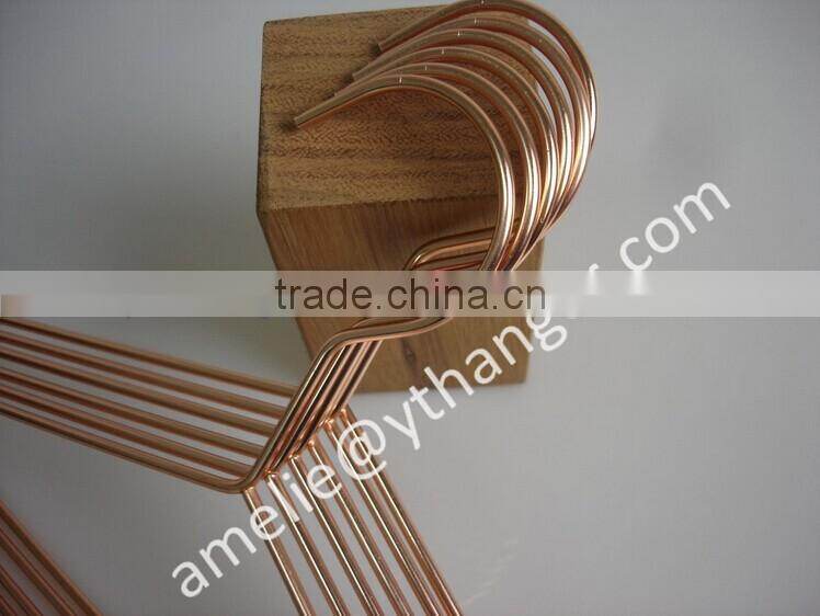 great top metal wire hanger copper metal hanger metal for lady wear