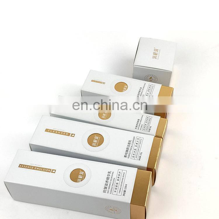 Custom Highend Matte Foldable Paper Packaging Boxes Cardboard Full Color Printing Gift Cosmetic Paper Box For Skin Care Product