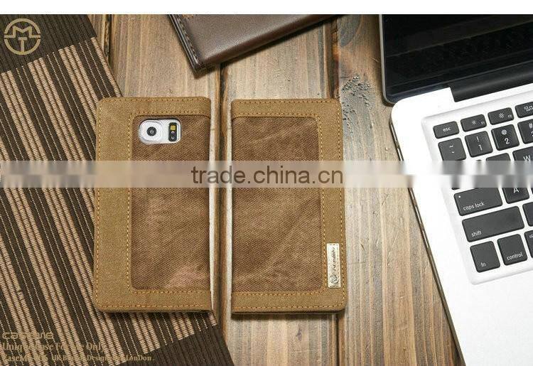 For Samsung Galaxy S6 Case, Book Style Flip Leather Case Cover for Samsung Galaxy S6