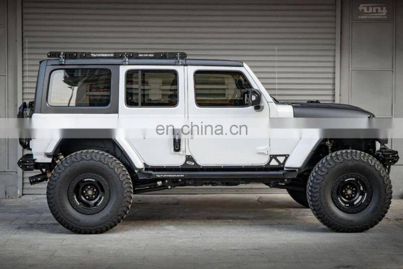 Furyengraver side step bar with light for Jeep wrangler JL Running boards Nerf bars for Jeep from Maiker