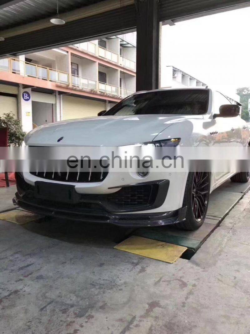 Runde Carbon Fiber Material Mansory Style For Maserati Levante Body Kit Front Lip Rear Lip Side Skirt Wind Knife