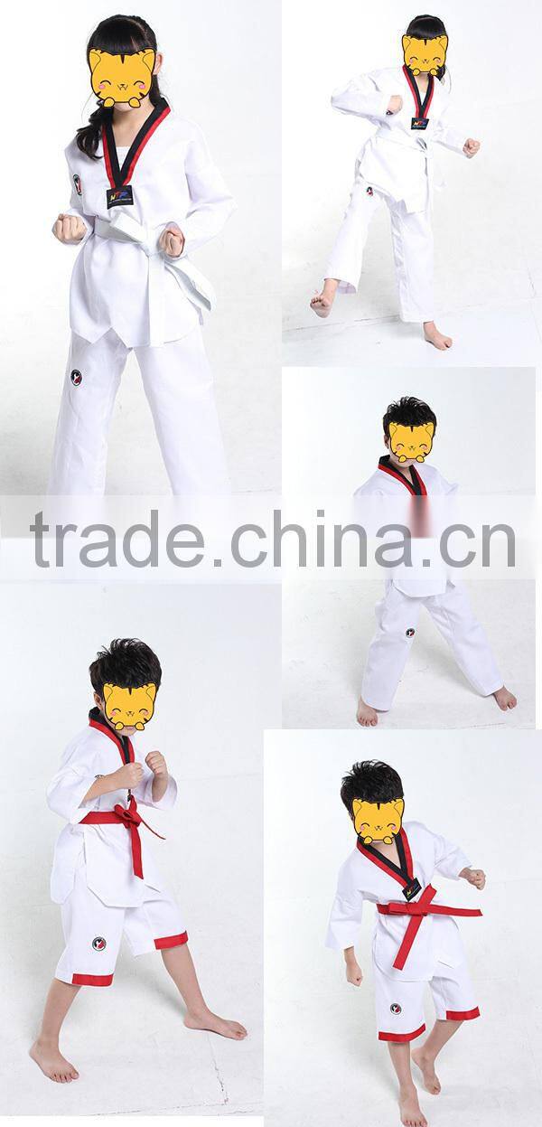 kids short sleeve taekwondo suits