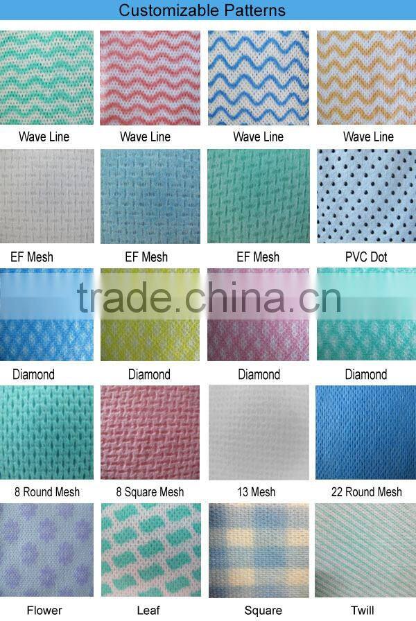 Raw Material Nonwoven Fabric Push Clean Wipe