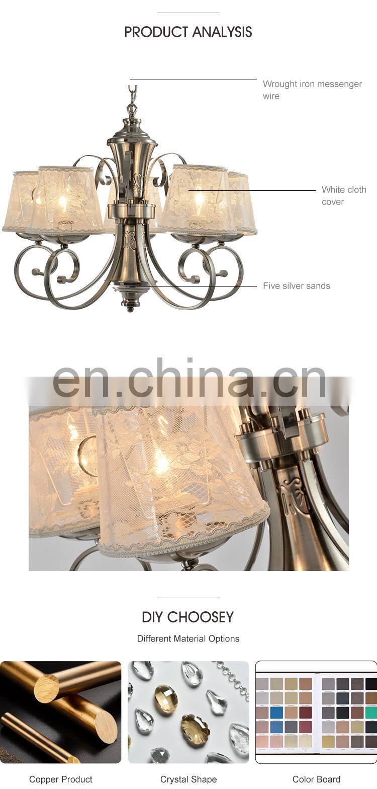 HUAYI European Modern Indoor Artistic Hanging Lights Chandelier E26 E27 Bedroom Living Room LED Pendant Light