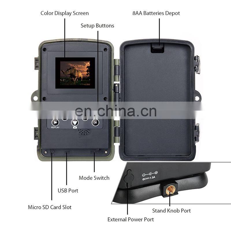 20MP Hunting Trail Camera 2g trap game camera MMS SMS SMTP for Outdoor Hunting with Night Vision HC801M