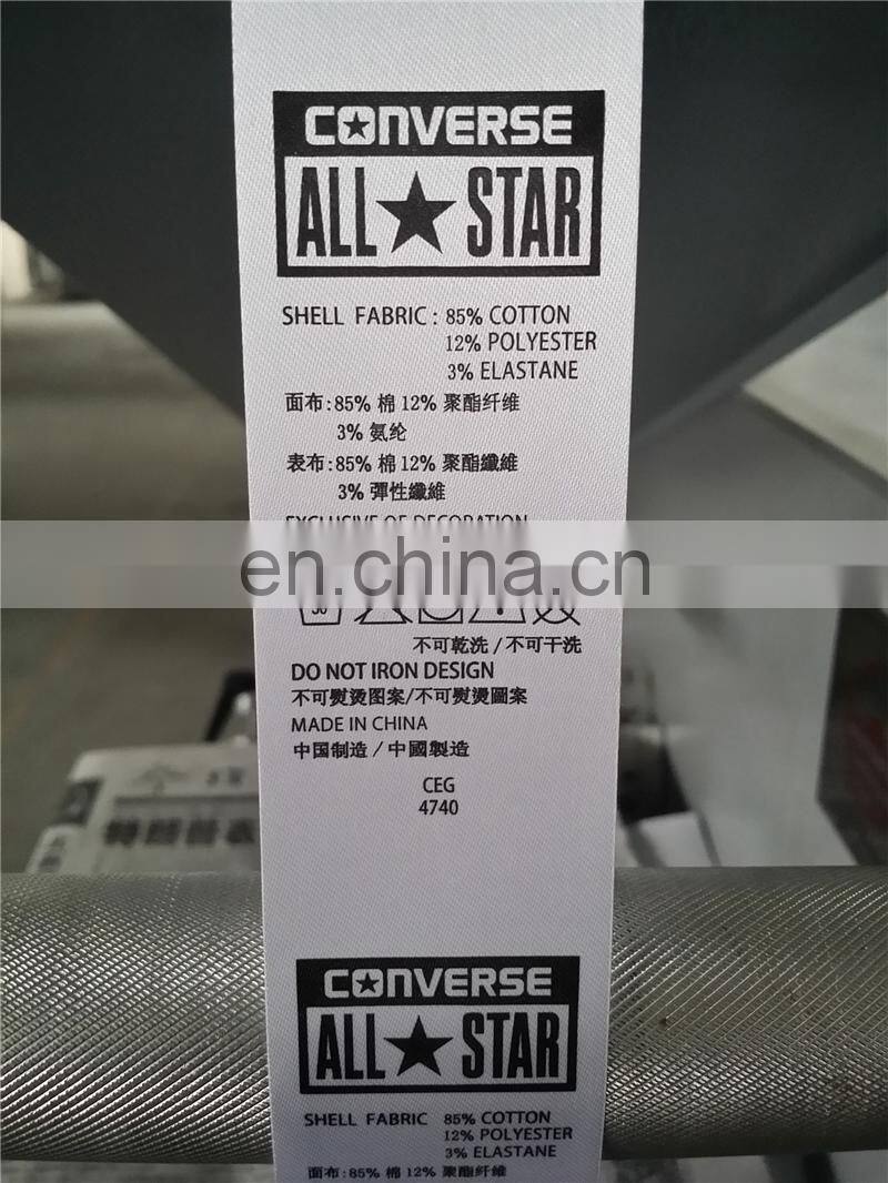 UGS31S 3 plus 1 color Automatic portable apparel clothing label flexo Printing machine, Roll to roll fabric ribbon printer