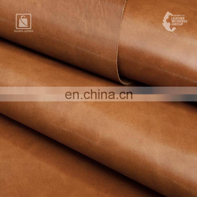 Factory Wholesale Supply Latest Collection Sustainable Full Grain Vegetable Tanned Genuine Leather at Good Price
