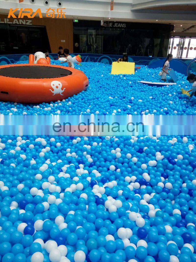 Indoor Playground Sponge Soft Play ball pool with slide Ocean Ball Pool For Kids