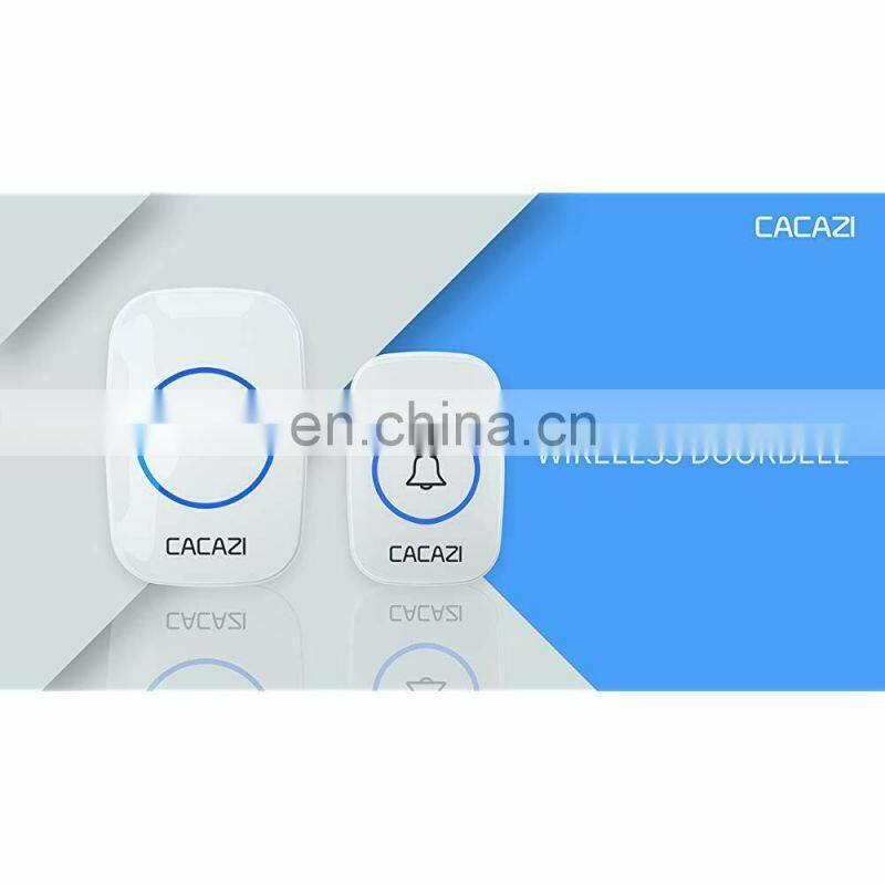 CACAZI New Wireless Doorbell Waterproof 300M Remote US EU Plug smart Door ringer