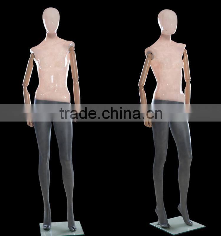 flexible female mannequin with plastic arms