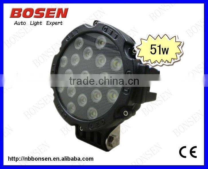 2014 hotsaleMini led work light 27W,27W work light ledCE,ROHS,IP67 Certified 7'' 51W LED Driving Work Light, Best Seller!