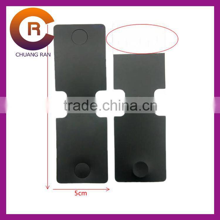 Paper cream color hook shape earring necklace bracelet display card