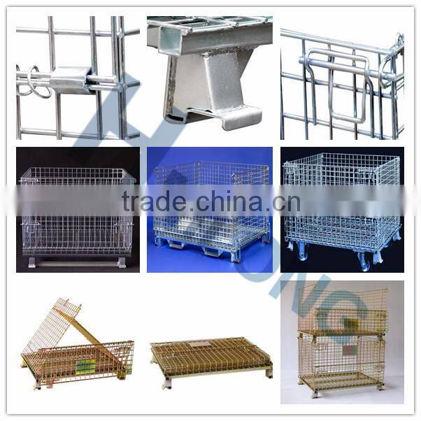 Warehouse storage steel wire mesh cage