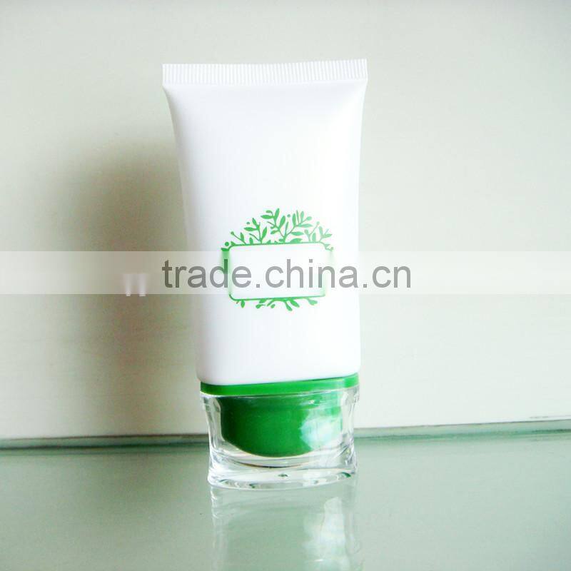 Empty Flat Plastic Cosmetic Tube
