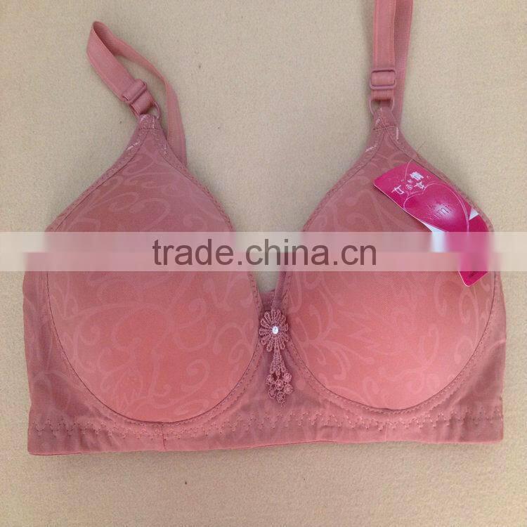 0.93USD USD 36-42C Cup High Quality Adjustable Fashional Ladies Sexy Bra Without Rim Inside, Push Up Bra (gdwx177)