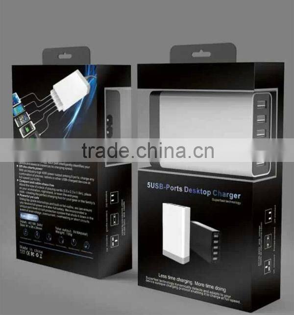 High quality 5 usb ports intelligent quick charger, usb smart charger, smart quick charger