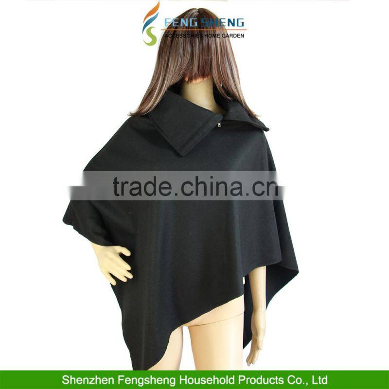 Women Warm Winter Loose Cape Coat Batwing Poncho draped Shawl Parka Wrap Outwear