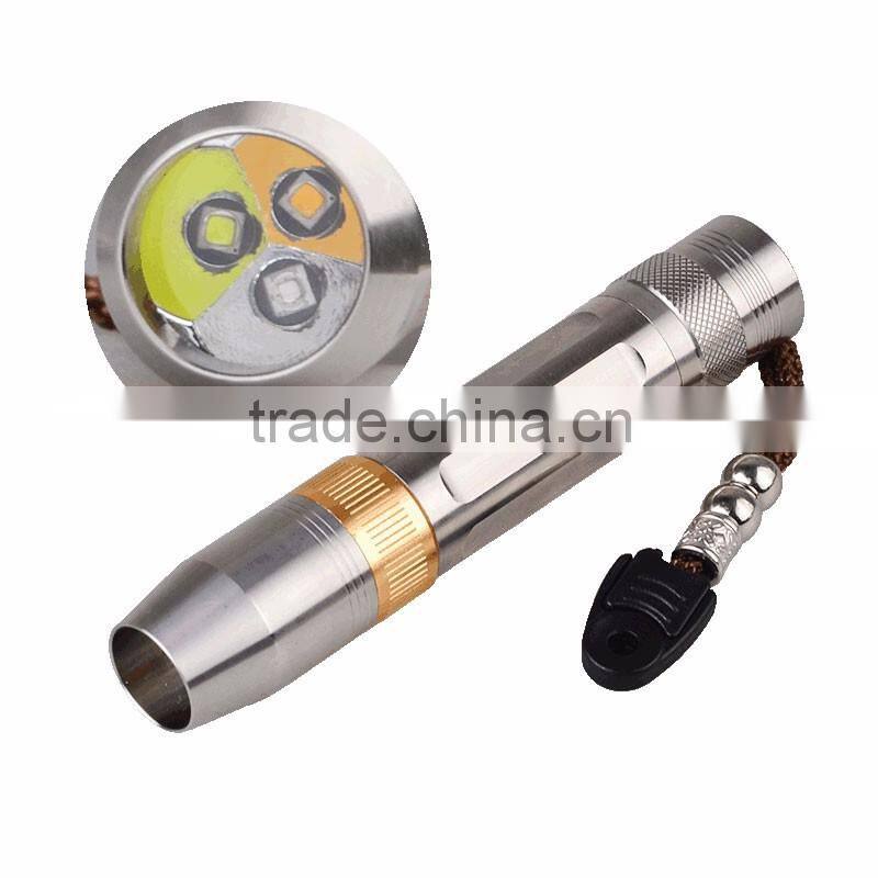 3 LED Light Source Torch Strong Professional Gem Jade Jewelry Flashlight