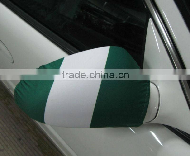 NO MOQ with custom design printed promotional car mirror flags