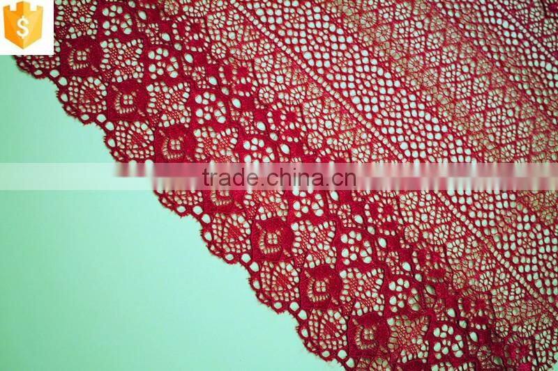 colourful bridal lace fabric with flower for european market