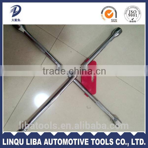 Promotional Metric Double Head Torque Wheel Wrench With Wrecking Bar