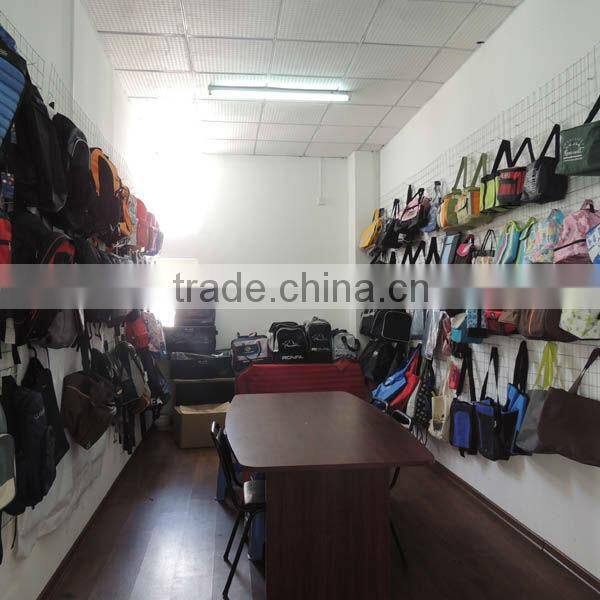 Folding fabric single aluminum handle shopping basket