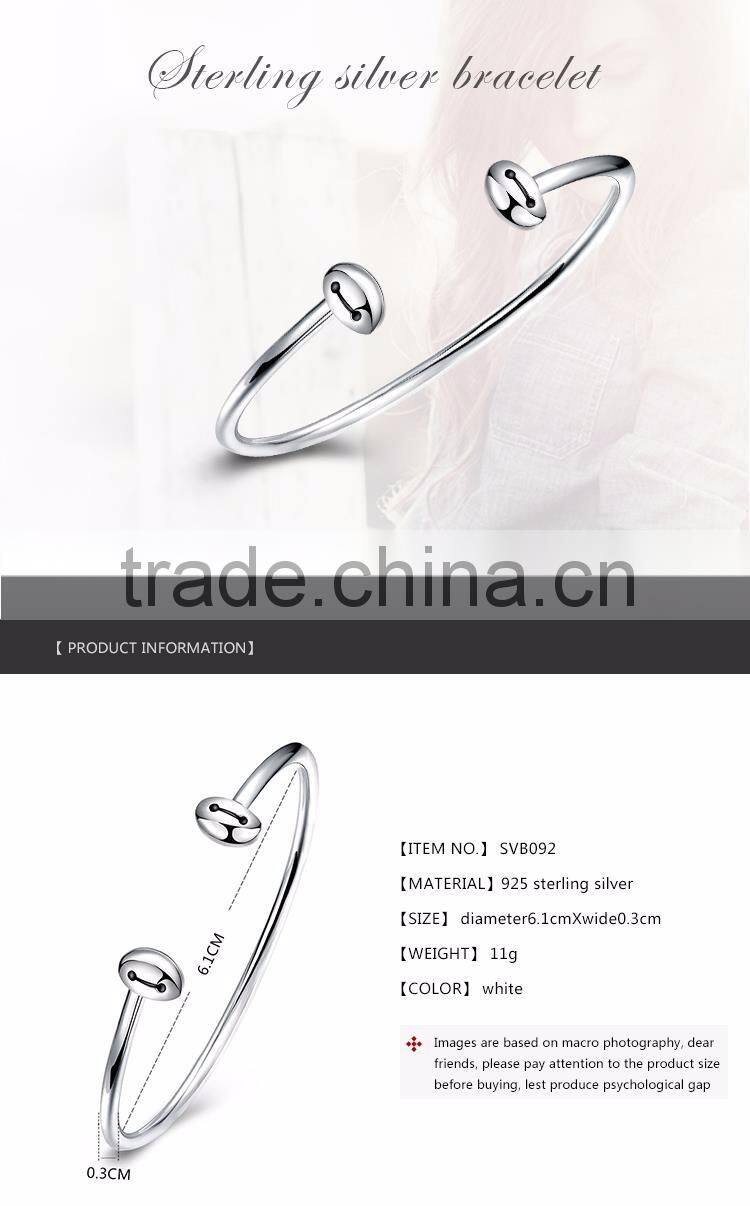 Wholesale 925 solid silver bangle, Nice popular 925 solid silver bangle