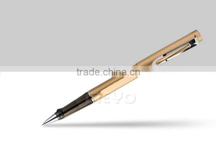 Memento gift set of wireless mouse and capped metal pen for promotion