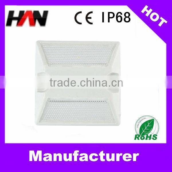 HAN-11 PC Reflective LED tempered glass road stud ( Five Color Can Choose )