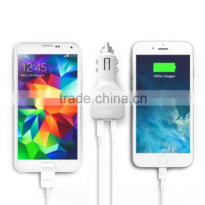 factory direct supply dual usb car charger wholesale,smart car usb charger for iphone