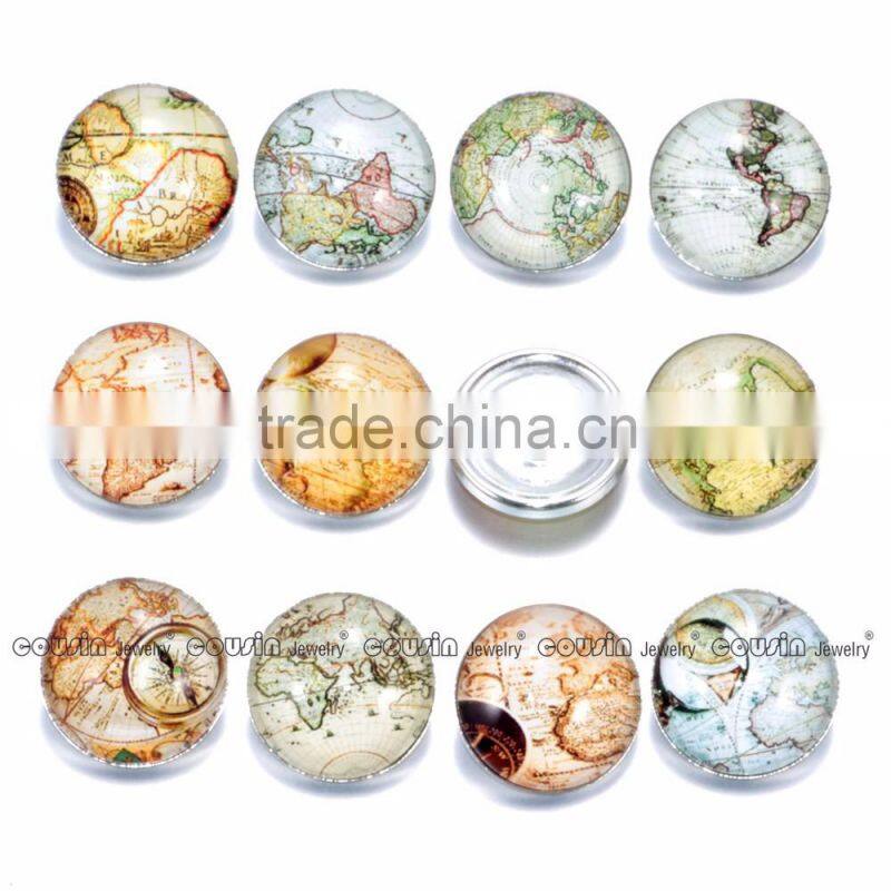 18mm Glass snap button Cutomized for interchangeable charm jewelry fit snap button Jewelry Cousin jewelry