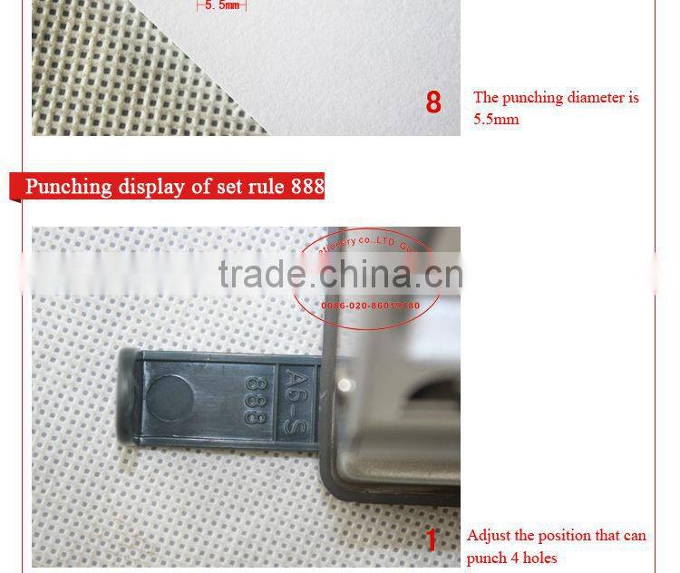 Two hole punch paper punch