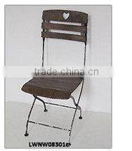 A Drawer White Antique Curved Wood Chairs