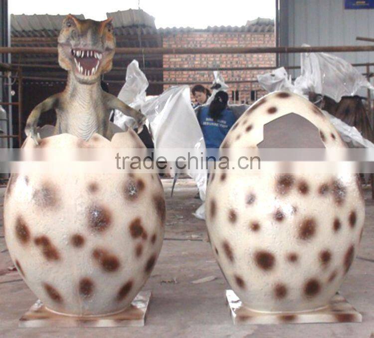 Professional Emulation Realistic Fiberglass Fossil Dinosaur Eggs