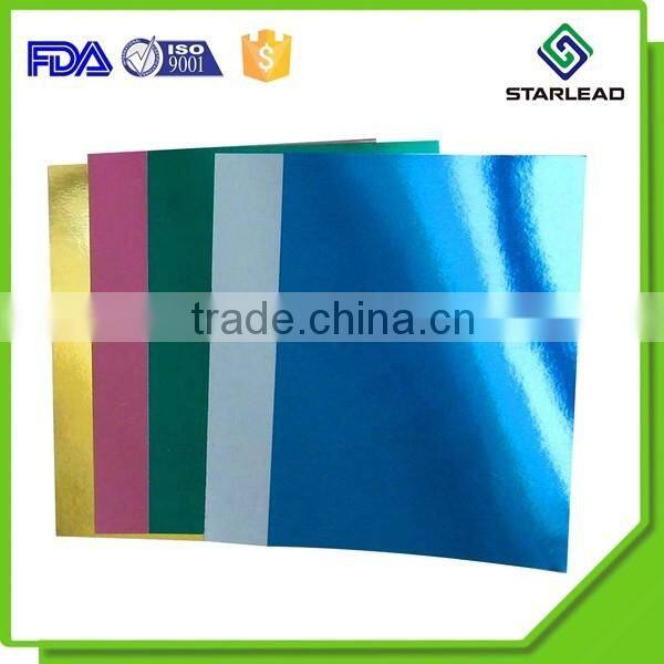 Pliable paper-backed foil metallic foil paper