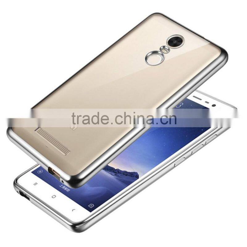 Keno ultra thin soft electroplate TPU Case Cover for Xiaomi Redmi Note 3