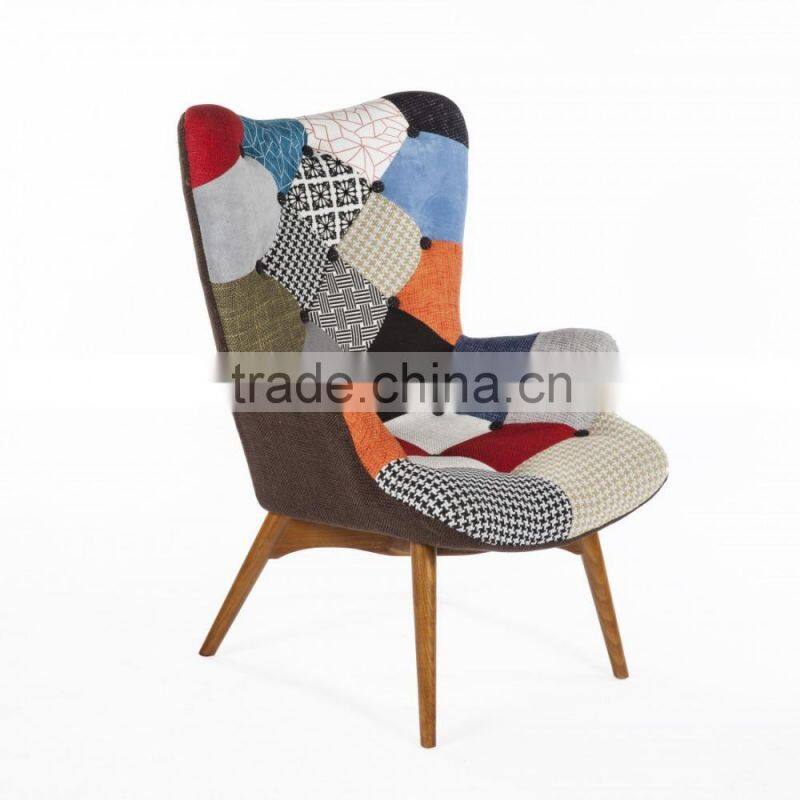 Modern Leisure Contour Papa Bear Chair/ Patchwork Sectional Sofa/ Poet Chair for sale