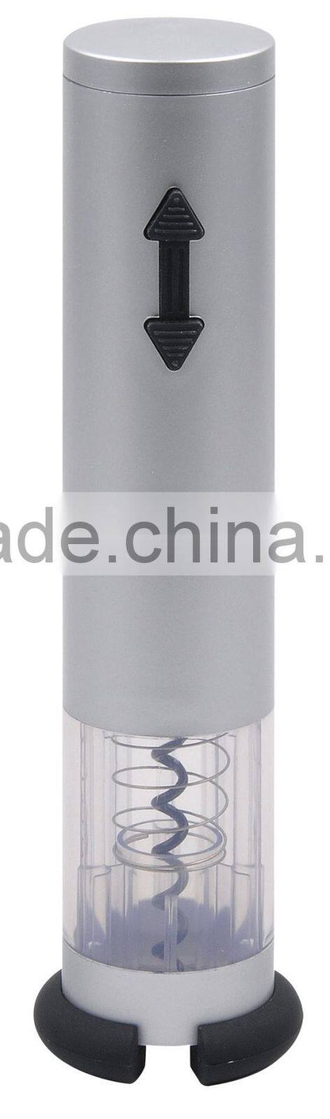 Battery operated electric wine bottle opener