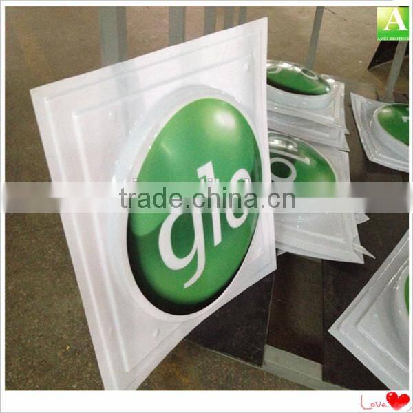 Acrylic advertising vacuum formed plastic light box shop signboard