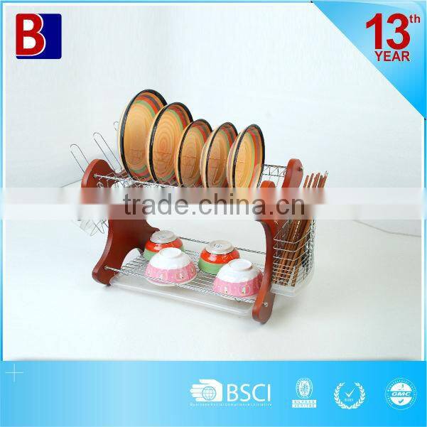 wooden dish rack