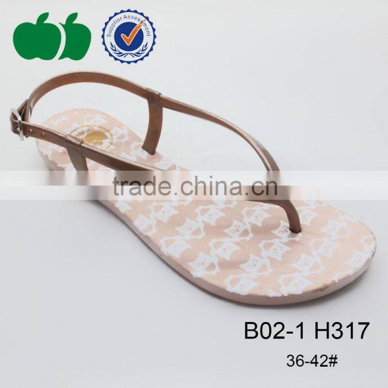 Hot sale top quality thong sandal latest summer lady sandals