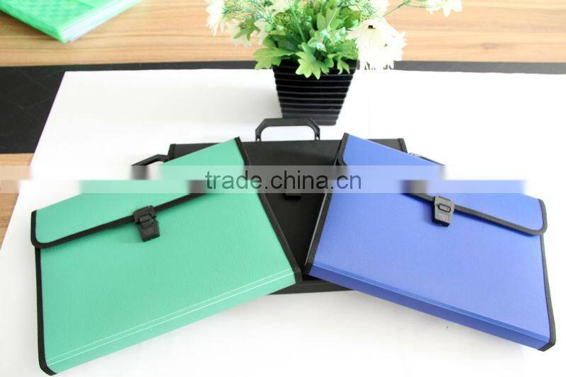 Factory PP expanding bag/expanding file with button closure