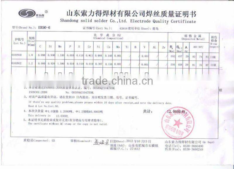 mig welding wire SG2 1.0mm ER70S-6.CO2 -gas shielded welding wire