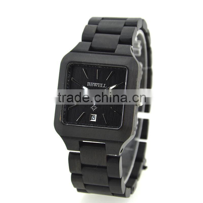 2016 Natural eco-friendly new design wooden wrist watchmen size,case diameter is 40mm,red sandalwood case and band 2315 movement