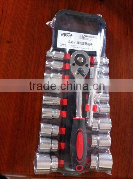0PCS SOCKET SET 1/2"DR with Ratchet Wrench