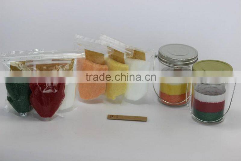 Simplicity DIY Jar Candle, DIY candle sand & cotton wick & glass jar