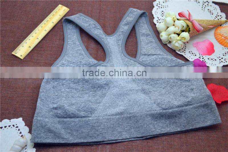 Hot girl sport bra yoga crop tops seamless underwear for women