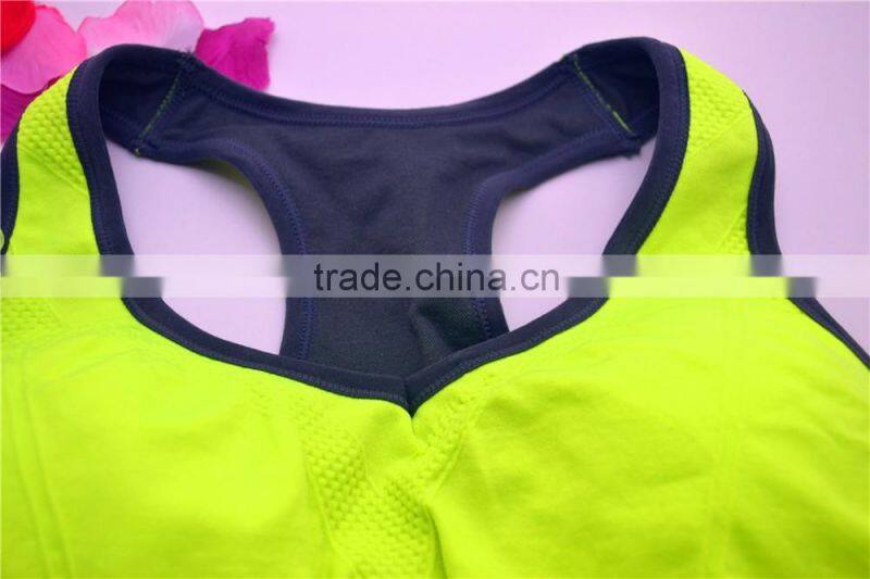 Sexy seamless yoga tops women underwear sports bra