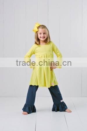 The popular kids Clothing sets,girls outfit,single color baby clothing.2015 fashion clothing sets,Wholesale children's outfit